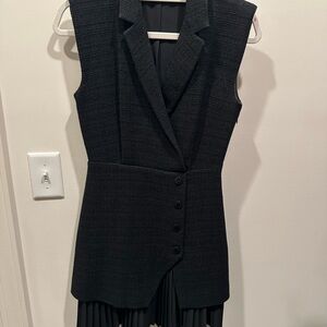 Sandro Black Sleeveless Blazer Dress